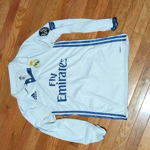 Adidas Real Madrid Long Sleeve Champions League Jersey Ronaldo 7 Womens Size 6